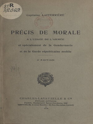cover image of Précis de morale